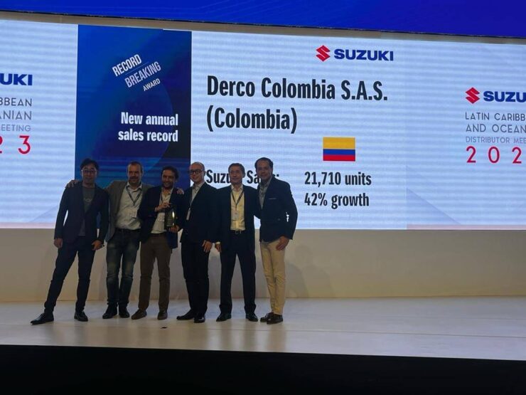 Derco Colombia Recibi Doble Reconocimiento Por Parte De Suzuki Luego